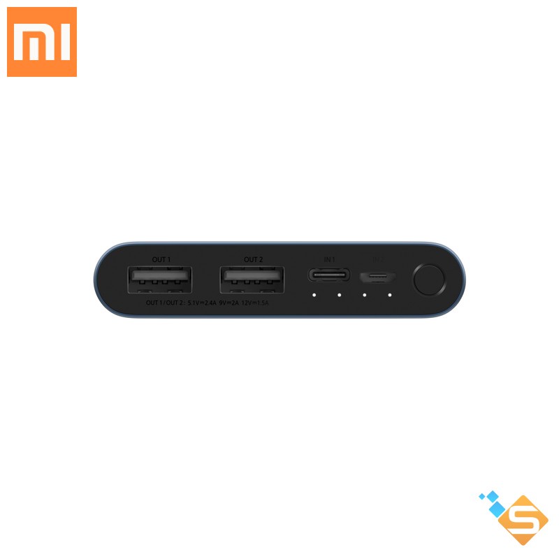 Pin sạc dự phòng Xiaomi 10000 mAh Gen 3 sạc nhanh 18W (2019) - Hàng Digiworld - Bảo hành 6 tháng