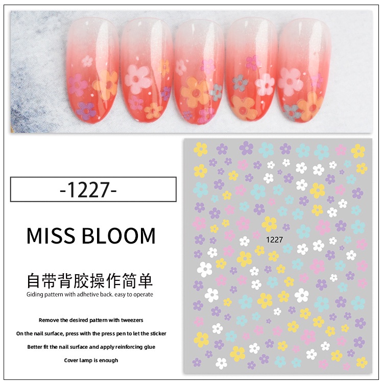 Miếng Dán Trang Trí Móng Tay Họa Tiết Hoạt Hình Dễ Thương Chống Thấm Nước Dành Cho Bé