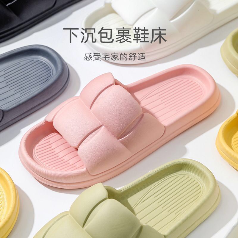 Dép nữ bánh mì quai ngang trong nhà đế cao đi biển  TANDA BM001