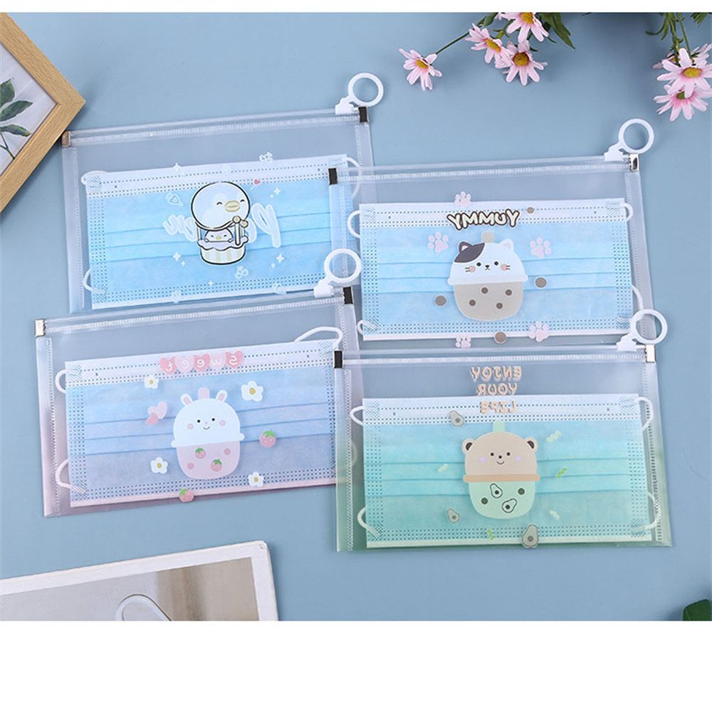 Túi đựng bảo vệ khẩu trang sử dùng một lần chống bụi với họa tiết hoạt hình độc đáo tiện dụng