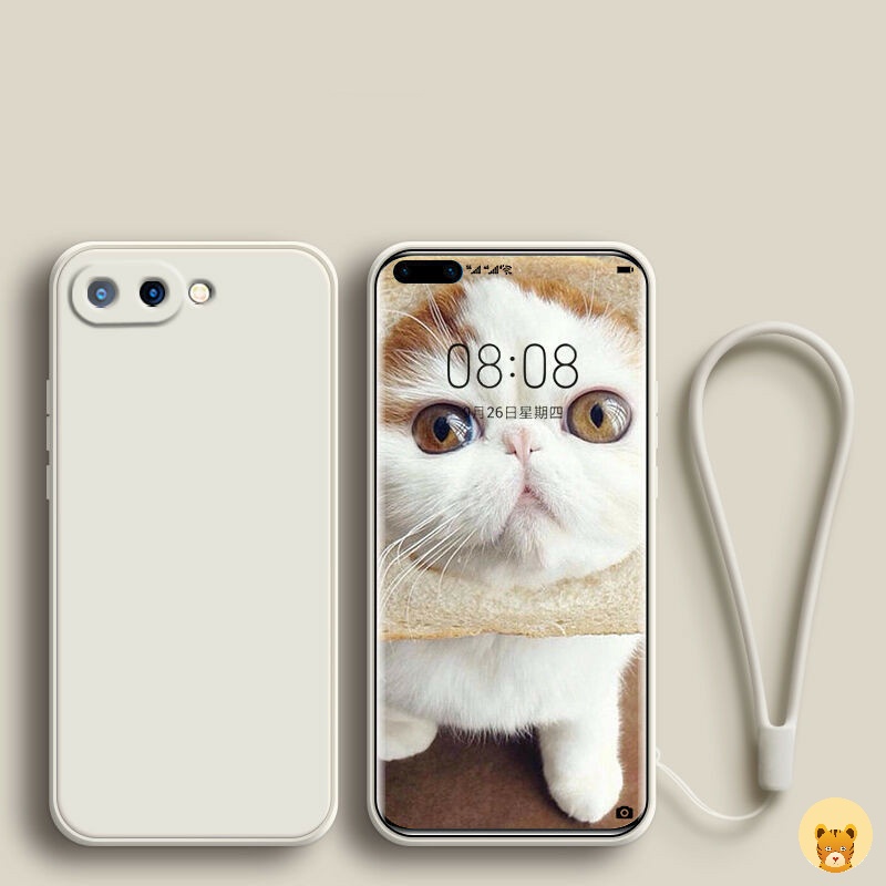 Ốp Điện Thoại TPU Silicone Mềm Có Dây Đeo Thời Trang Cho Oppo A3S A12E