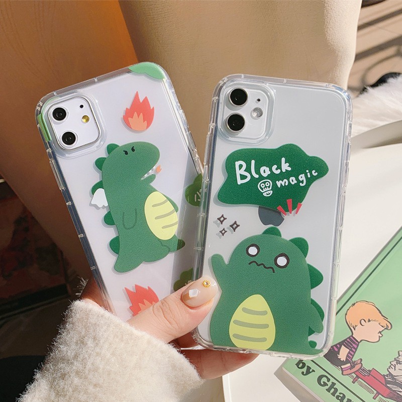 🦖🦕 ốp iphone khủng long tinh nghịch ốp dẻo siêu mỏng cho iphon 6 7 8 12 promax 11 pro xsmax t79