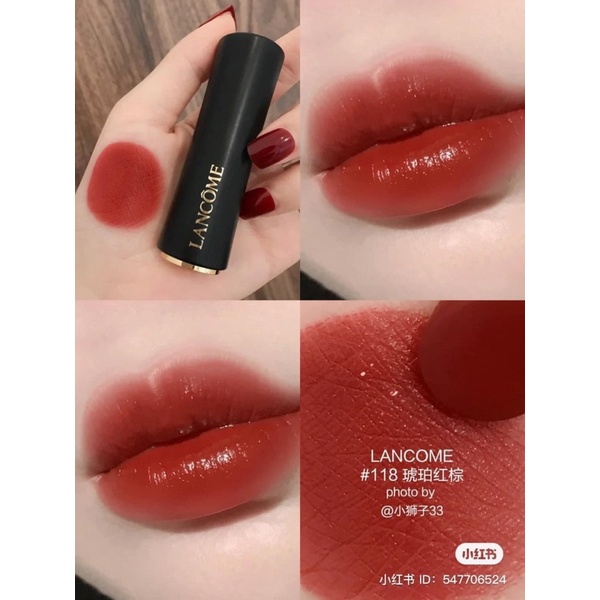 Son Lancome L'absolu Rouge Cream 118 French Coeur