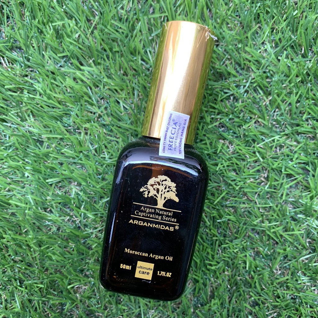 Tinh dầu dưỡng tóc hư tổn, khô xơ Arganmidas Moroccan Argan Oil 50ml, hàng cao cấp của Canada