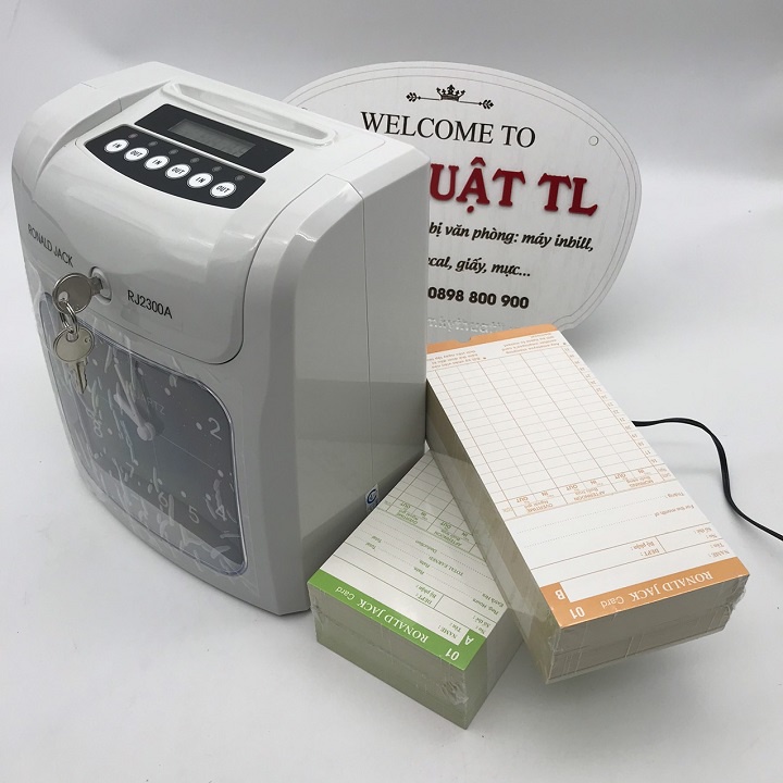 Máy châm công thẻ giấy Ronald Jack RJ-2300A ( Tặng 200 thẻ)