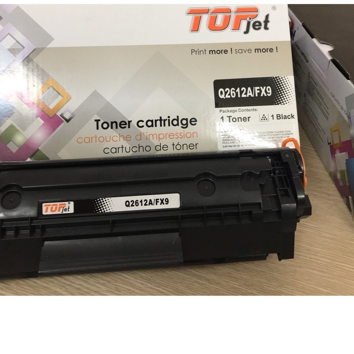 ☘️Hộp mực  Canon 2900/3000/Hp 1010/1018/1020 loại có lỗ đỏ mực mã topjet  nhập khẩu