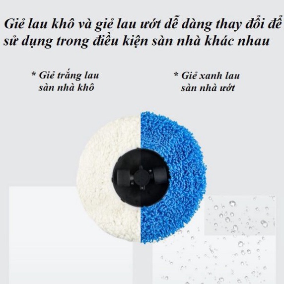 Robot hút bụi lau nhà JG A8 phiên bản nâng cấp của cây lau nhà tự vắt giúp cho nhà cửa sạch bụi bẩn