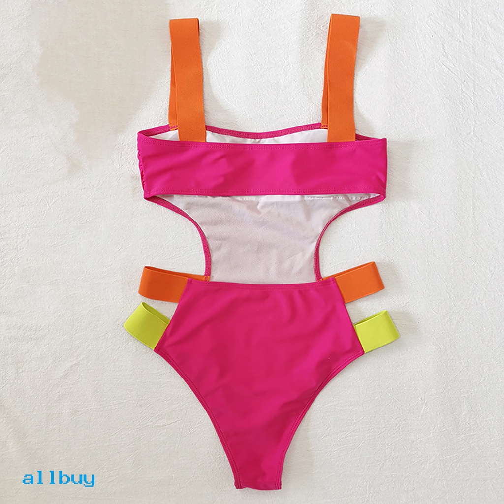 Đồ Bơi Một Mảnh Màu Neon Thời Trang Mùa Hè Cho Nữ