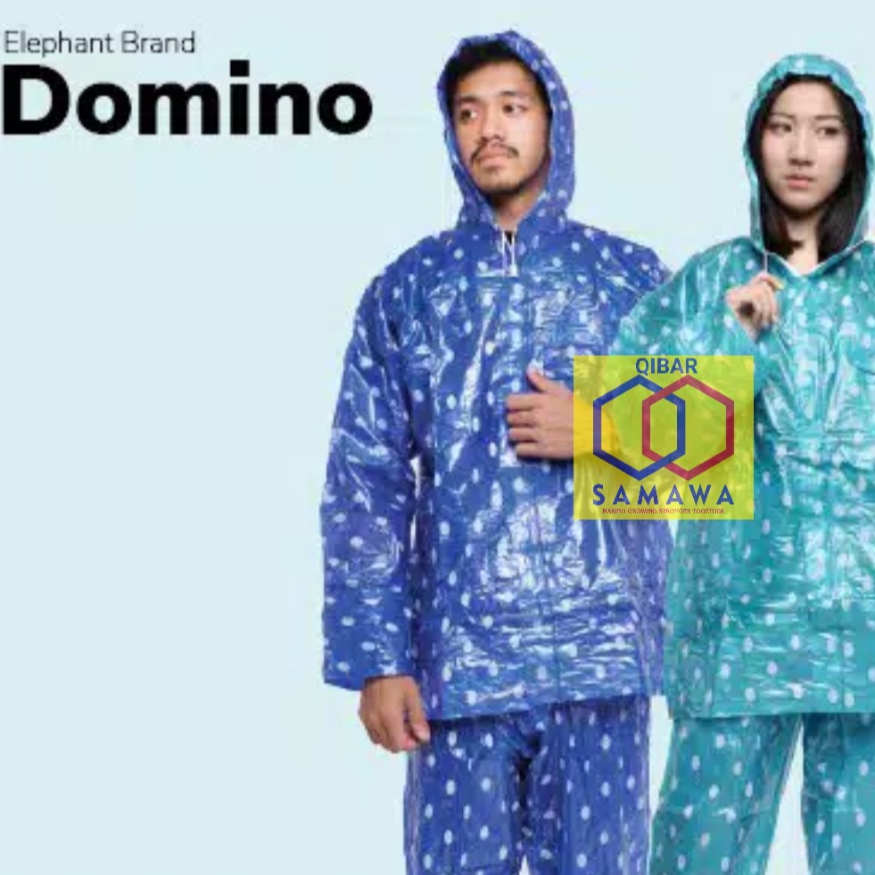 Bộ Áo Mưa Domino + Quần Dài In Hình Chú Voi Thời Trang