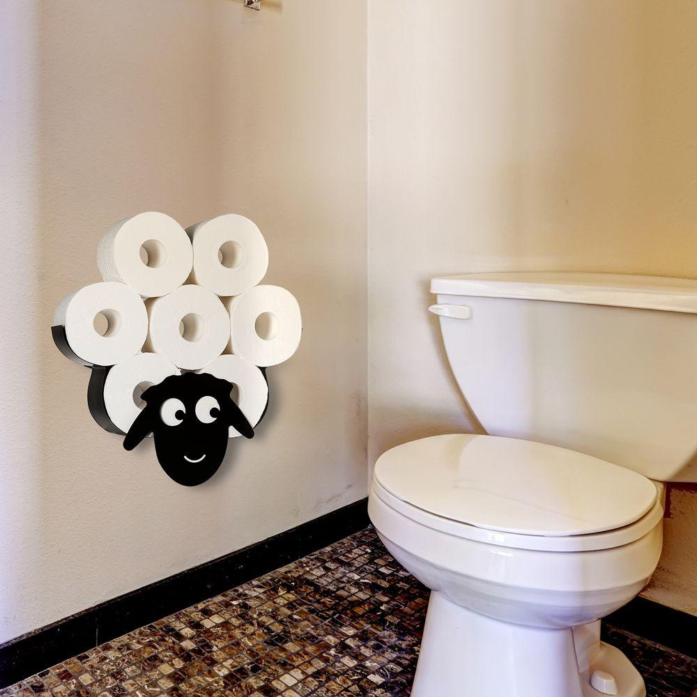 Giá Đỡ Cuộn Giấy Vệ Sinh Gắn Tường Tiết Kiệm Không Gian Bằng Sắt Tiện Dụng