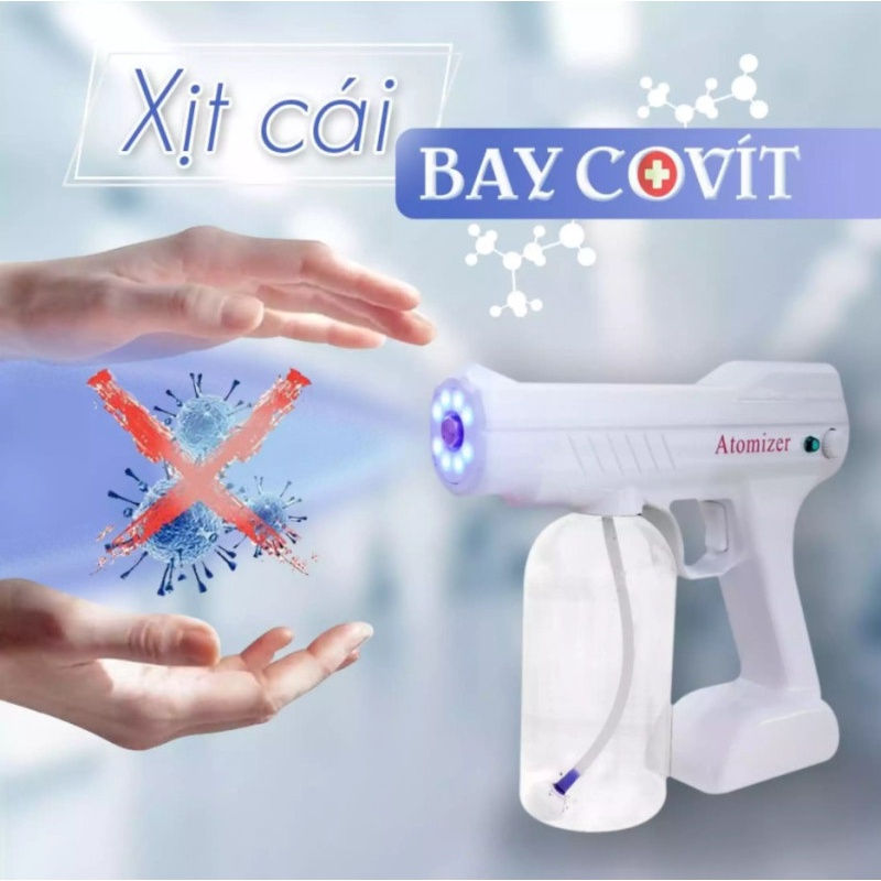 {Loại 8 Led ]Máy Xịt Khử Khuẩn Cầm Tay Chống Dịch Siêu Tiện Lợi Bảo