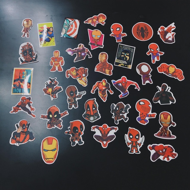 [MARVELSTORE] Combo 10 miếng dán sticker