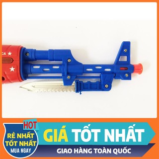 SALE ĐỒ CHƠI MÔ HÌNH - SÚNG AK47 CHẠY PIN PHÁT NHẠC (M92593) Thế Giới Đồ Chơi