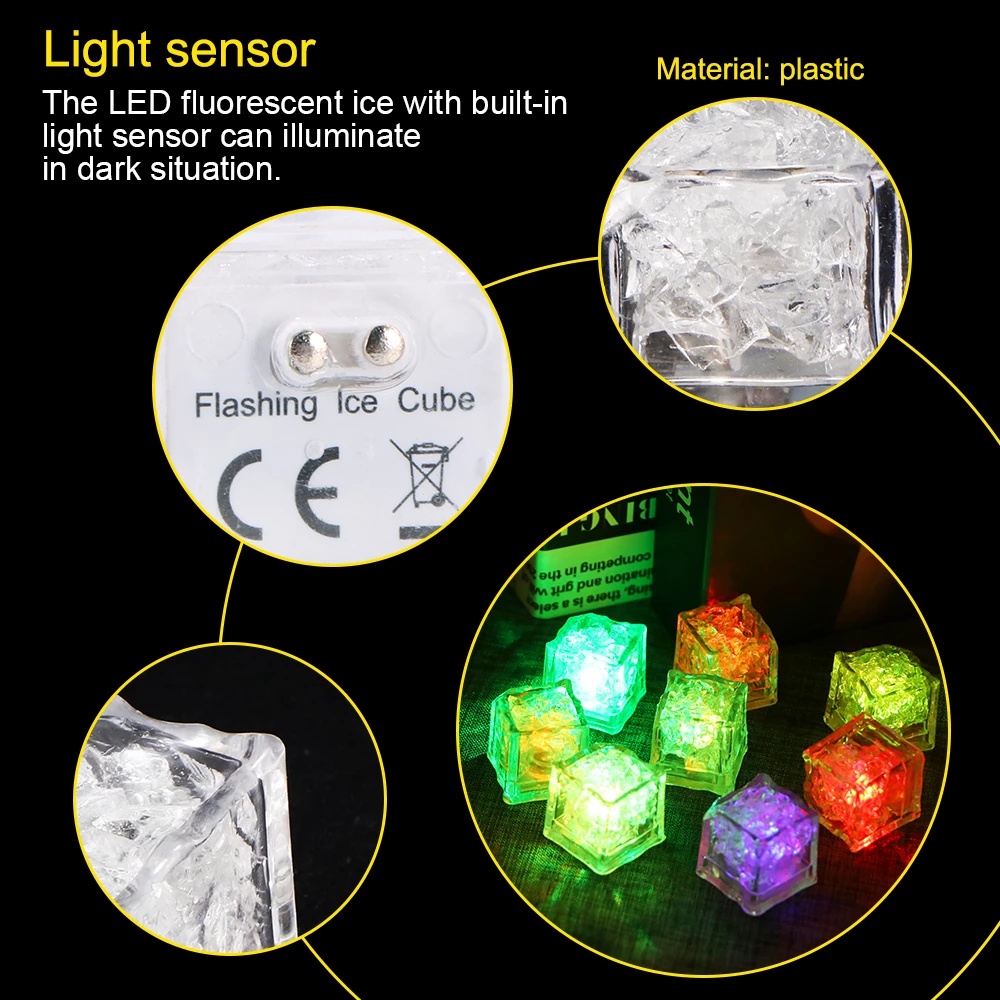 Đèn Led Hình Khối Đá Nhiều Màu