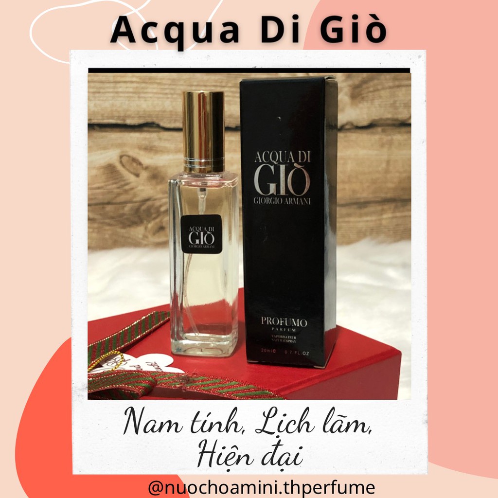 Nước Hoa Mini Nam Ac-qua Di G-iò Đen 20ml ( Mẫu 5D) | BigBuy360 - bigbuy360.vn