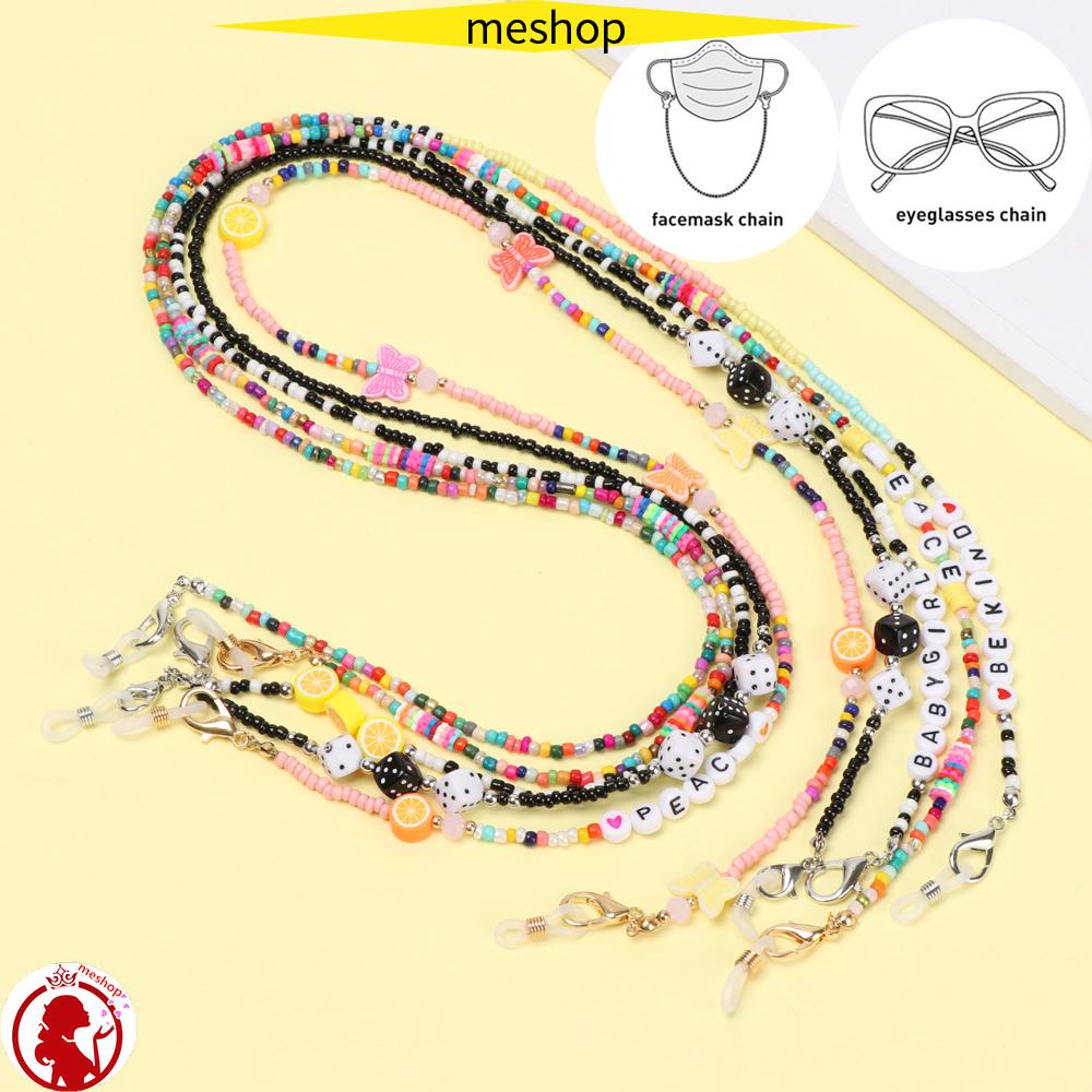 Dây Chuỗi Hạt Nhiều Màu Đeo Mắt Kính Chống Trượt Chống Thất Lạc