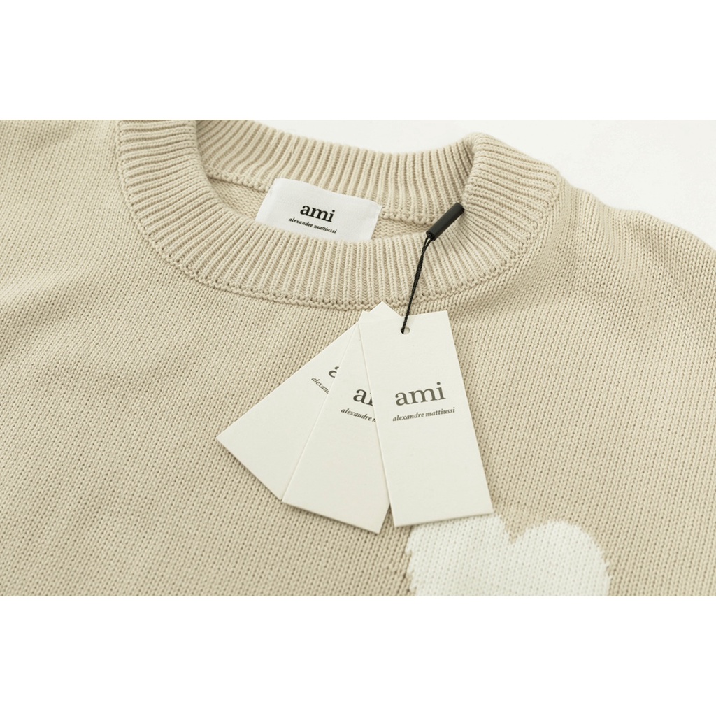 ❤❀  ❤ Áo Nỉ Dài Tay Cổ Tròn Thêu Hình Trái Tim Thời Trang Unisex