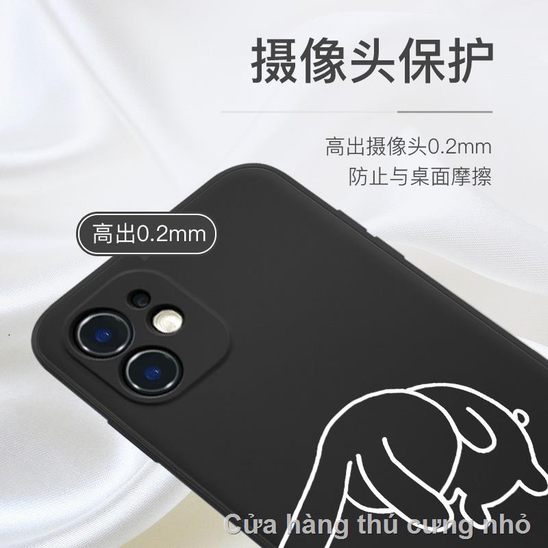 iphone case iphone 11۞Apple 11 mobile phone shell silicone iphone12 A couple of K40 show affection 12promax simple x right angle side xr funny xsmax creative 7/7plus/8 6s eleven mini