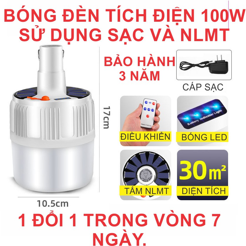 Bóng đèn tích điện, sử dụng điện sạc và NLMT