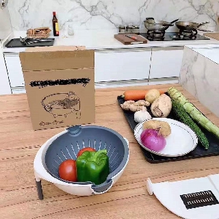 Bộ Rổ Nạo Rau Củ Quả Nhà Bếp 9 Chi Tiết Đa Năng, Dụng Cụ Nạo Rau Củ Quả Đa Năng