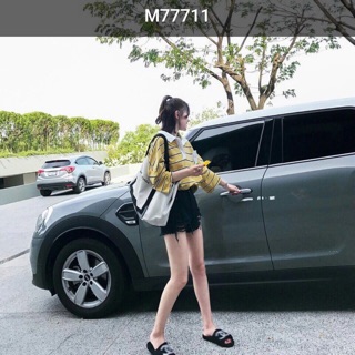 Đầm thun sọc cổ bẻ giấu quần