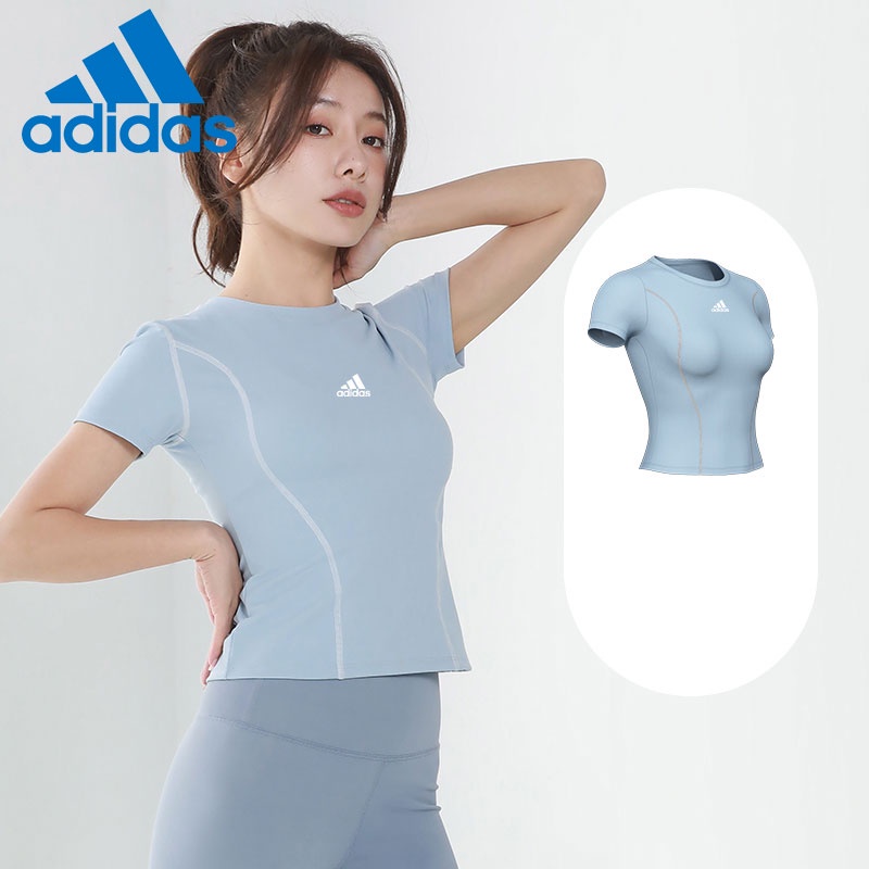 Áo Thun Thể Thao adidas Tay Ngắn Màu Trơn Nhanh Khô Thời Trang Cho Nữ