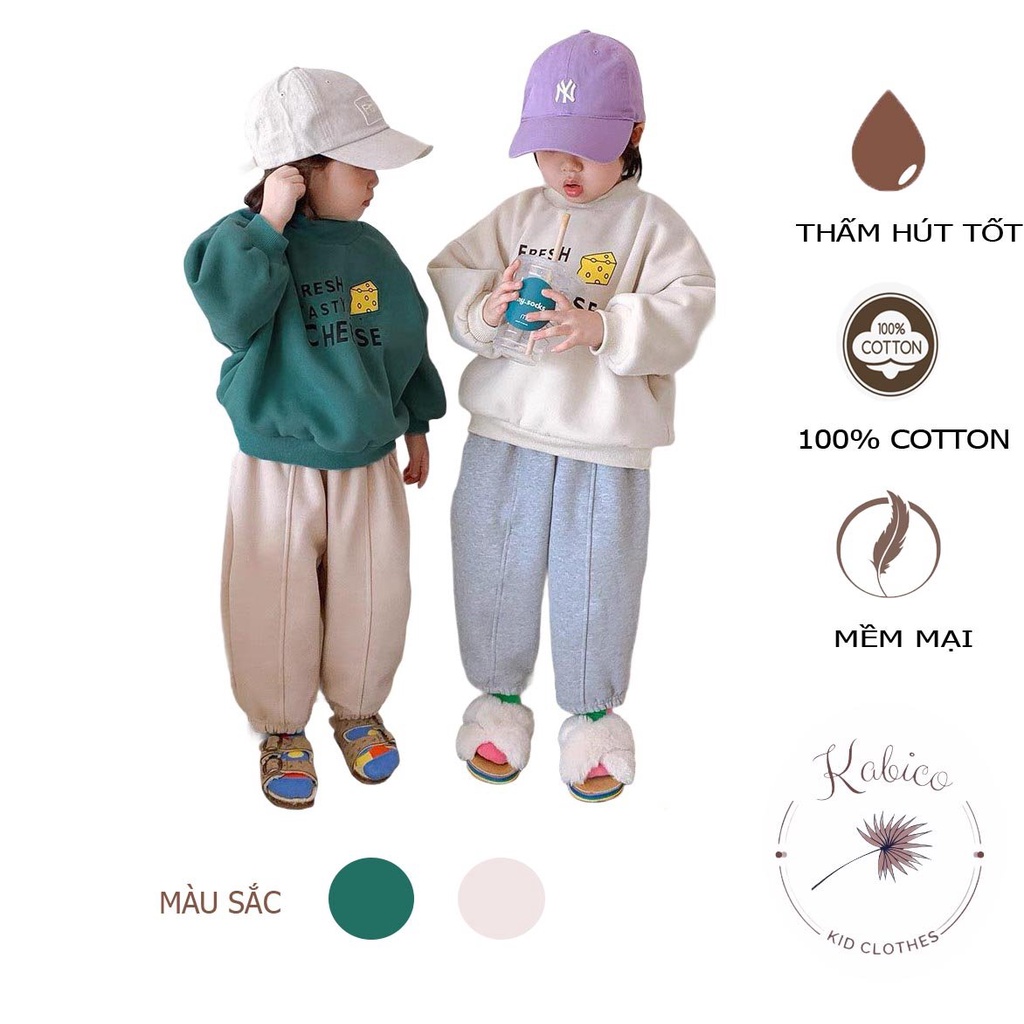 Áo hoodie dài tay, áo nỉ cho bé trai và bé gái phong cách Hàn Quốc_A19