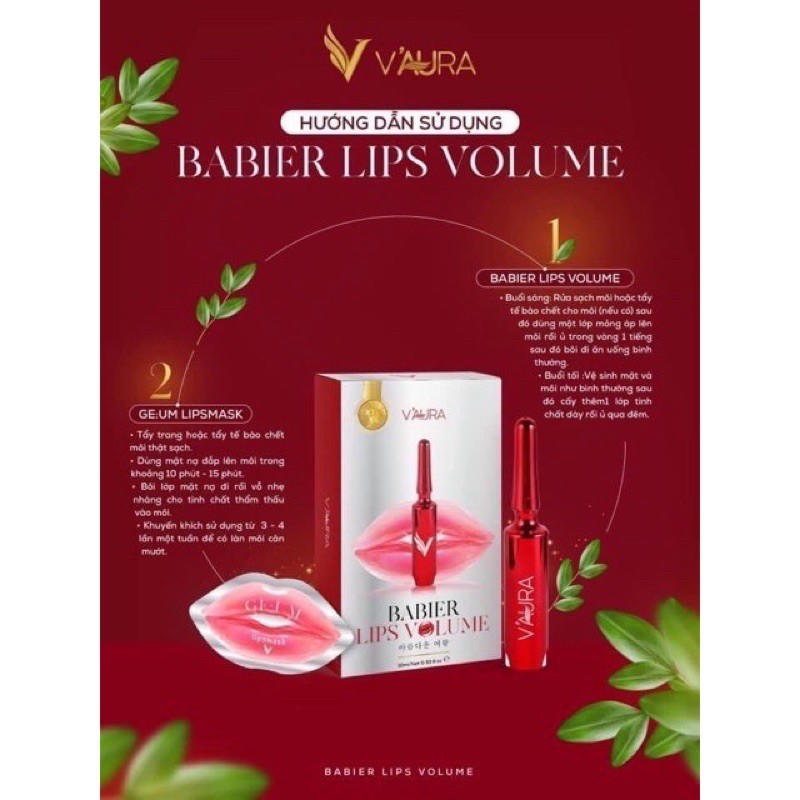 Tinh Chất Cấy môi  hồng Vaura tặng nạ môi | BigBuy360 - bigbuy360.vn