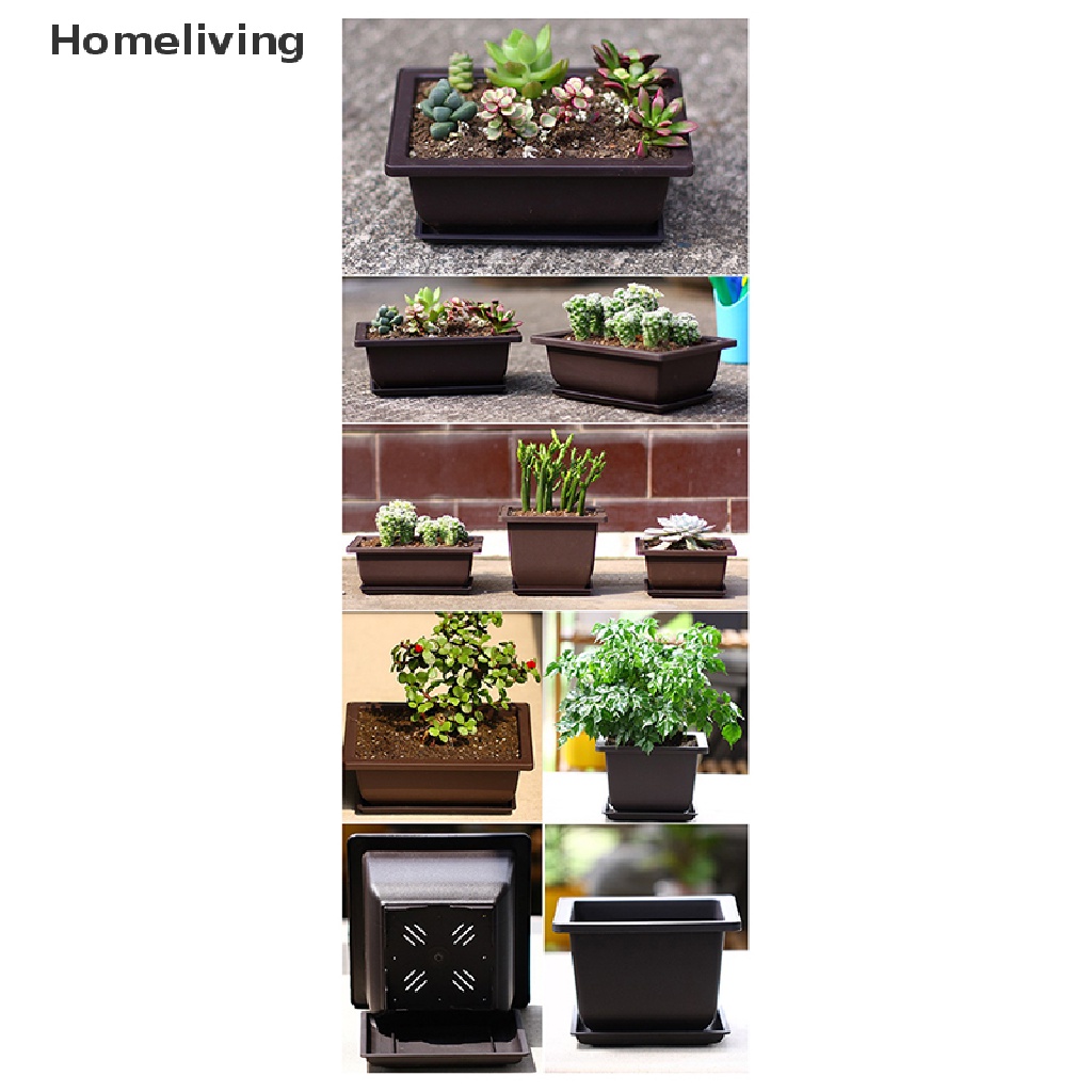 Chậu Trồng Cây Bằng Nhựa Tiện Dụng Cho Sân Vườn / Ban Công