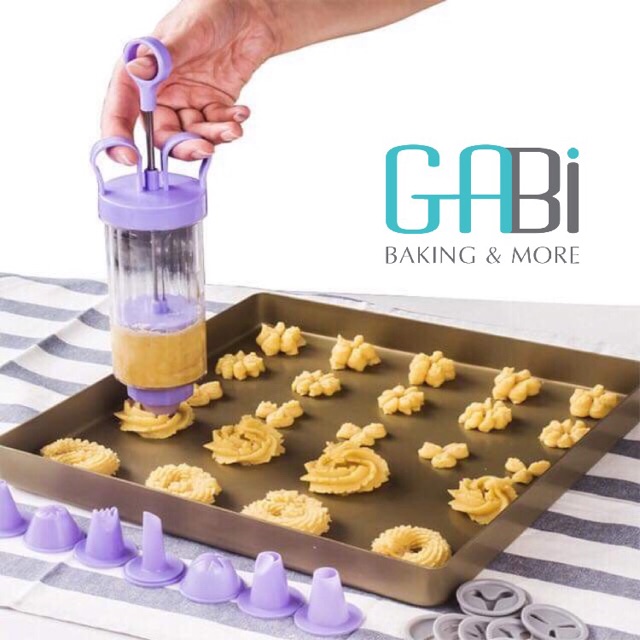 Bộ cookie press nhựa làm bánh quy