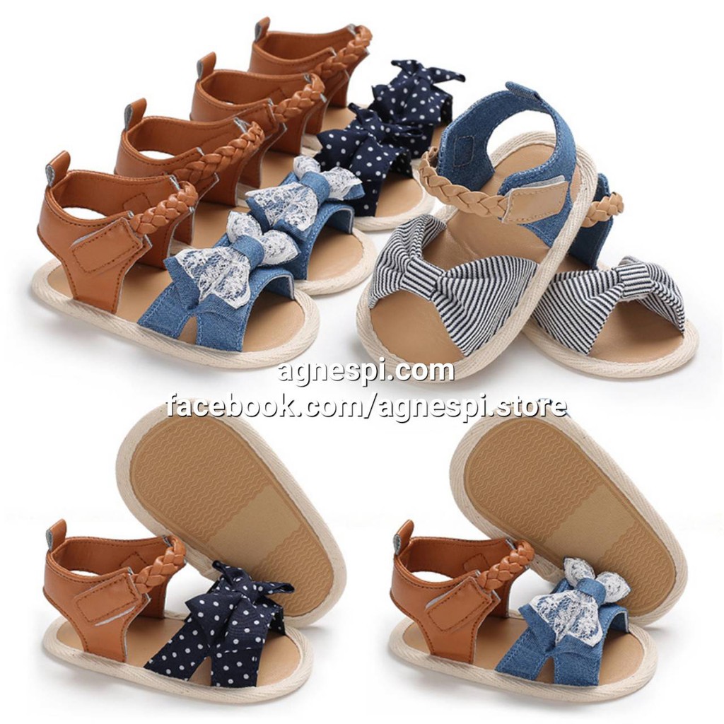 giày sandal tập đi bé gái