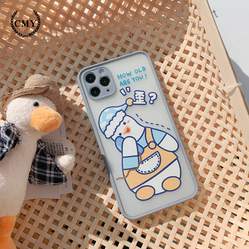 Ốp iphone Ốp lưng Iphone 11 Ốp lưng iphone Ốp lưng silicon Cute duck case for iPhone11/11Pro 11pro Max X XR XS XS MAX 7 8 plus SE