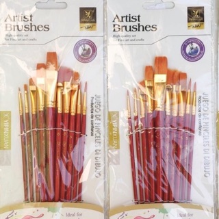 Bộ cọ đa năng artist brushes cán đỏ