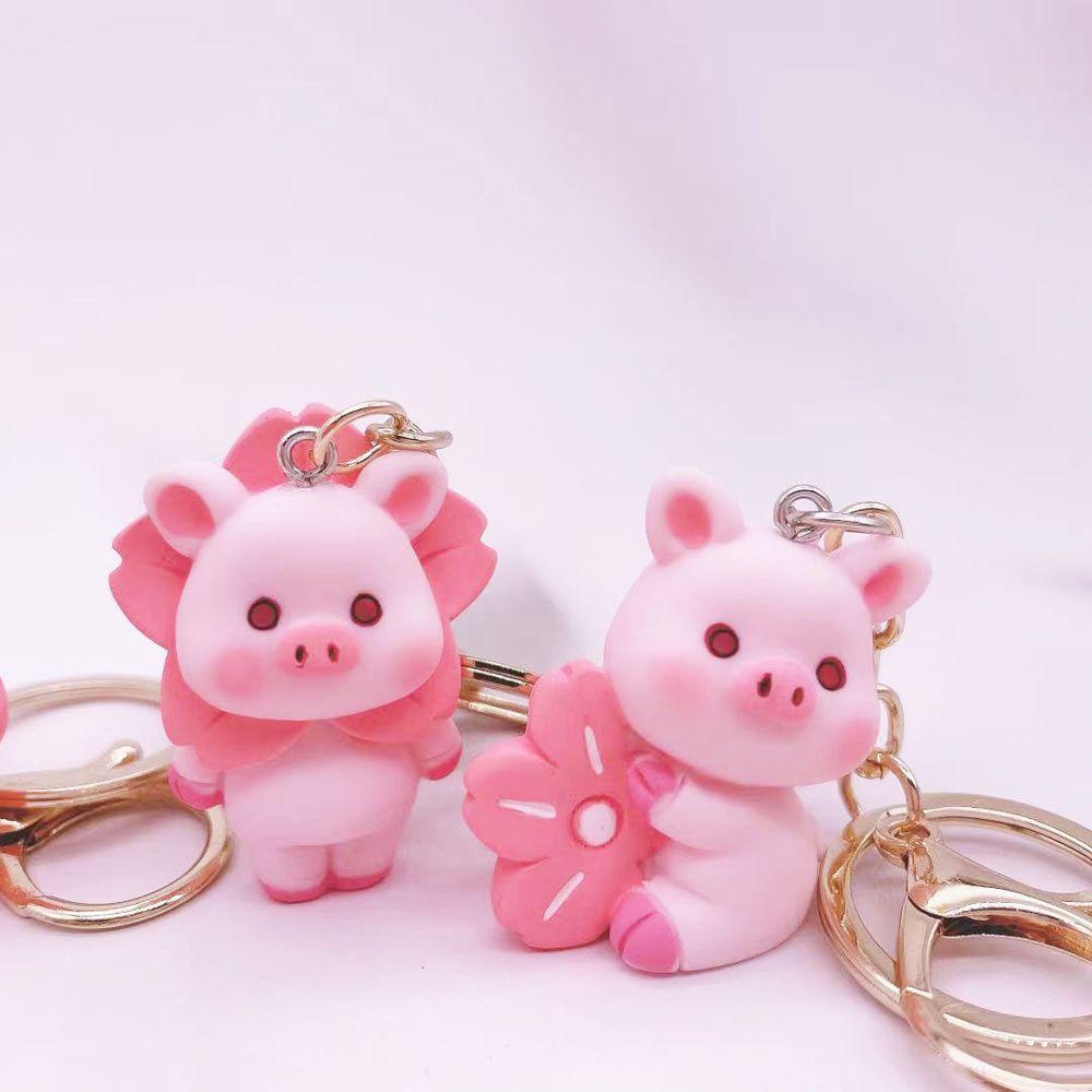 Móc Khóa Hình Heo Hồng Dễ Thương Dùng Làm Quà Tặng