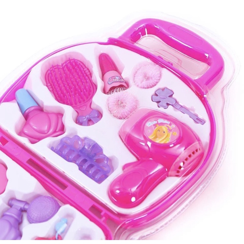Bộ đồ chơi trang điểm cho bé gái làm đẹp mẫu vali nhiều chi tiết màu hồng