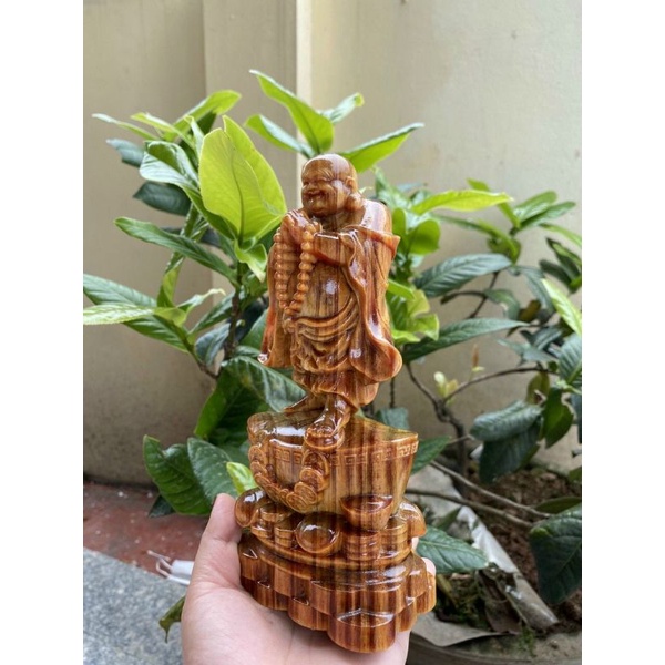 Tượng phật di lặc chúc phúc gỗ huyết long