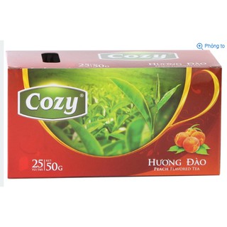 Trà Cozy túi lọc hương Đào hộp 50g (25 gói)