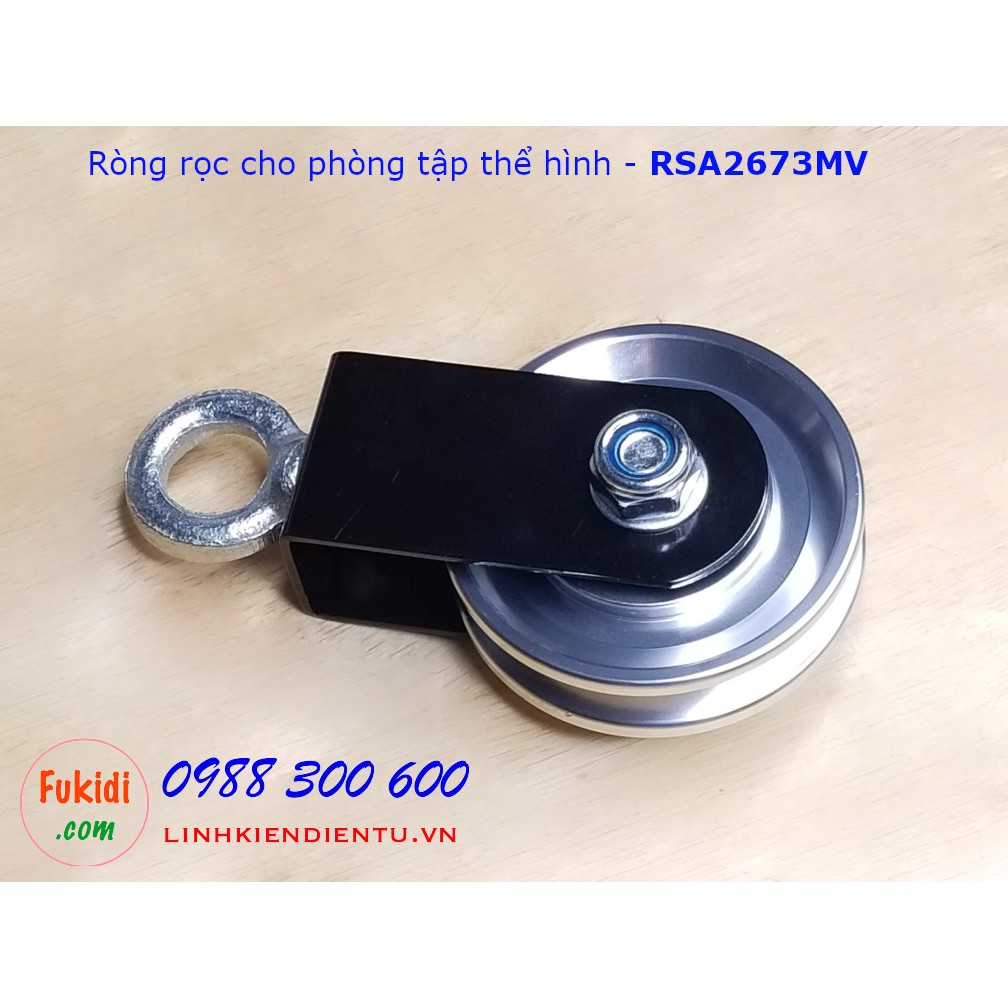 Ròng rọc tập thể thao, ròng rọc phòng gym, bánh xe nhôm 26x73mm - RSA2673MV