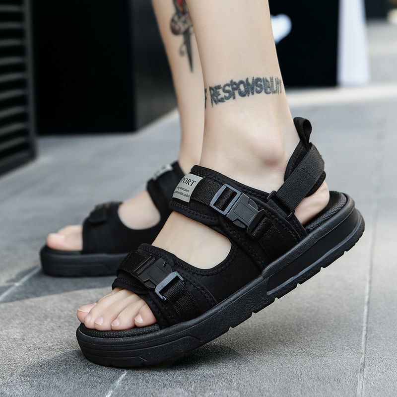 Sandal nam và nữ 2 quai Khóa Bấm đơn giản bền đẹp