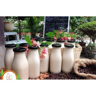 Bộ 20 chai thủy tinh tròn 300ml nắp thiếc đựng sữa, sinh tố, chưng yến