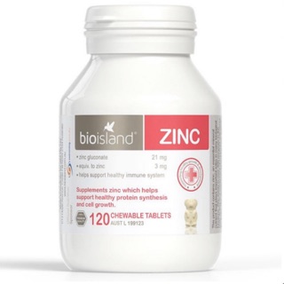 Viên Kẽm Bio island Zinc cho bé của Úc loại 120 viên mẫu mới