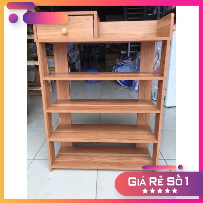 KỆ GIẦY GỖ 5 TẦNG CÓ NGĂN KÉO (Kho Gia Dụng Ngọc Hân)
