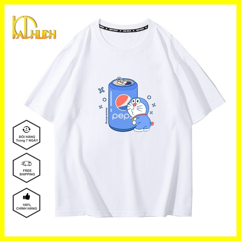 ÁO THUN NAM NỮ UNISEX TAY LỠ FORM RỘNG IN DOREMON PEP