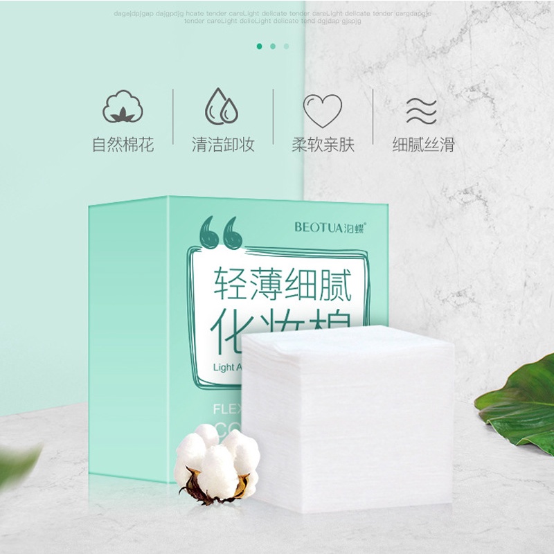 Set 100 khăn giấy Cotton mềm mại siêu nhẹ thân thiện với da Beotua