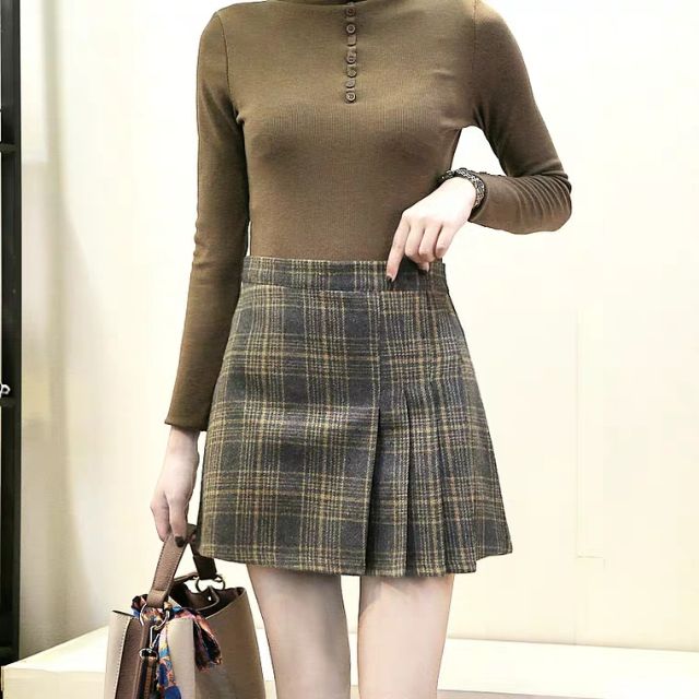 Chân váy xếp ly 1 bên