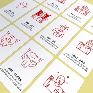 COMBO 10 BỘ MA SÓI SIMPLE KÈM BỌC BÀI