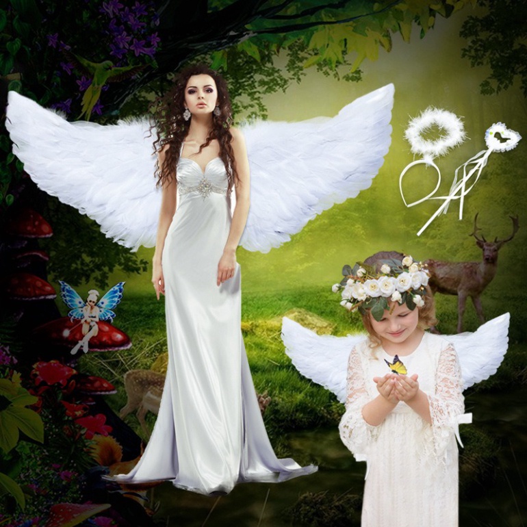 CÁNH THIÊN THẦN MÀU TRẮNG HÓA TRANG CHỤP ẢNH CHO BÉ
