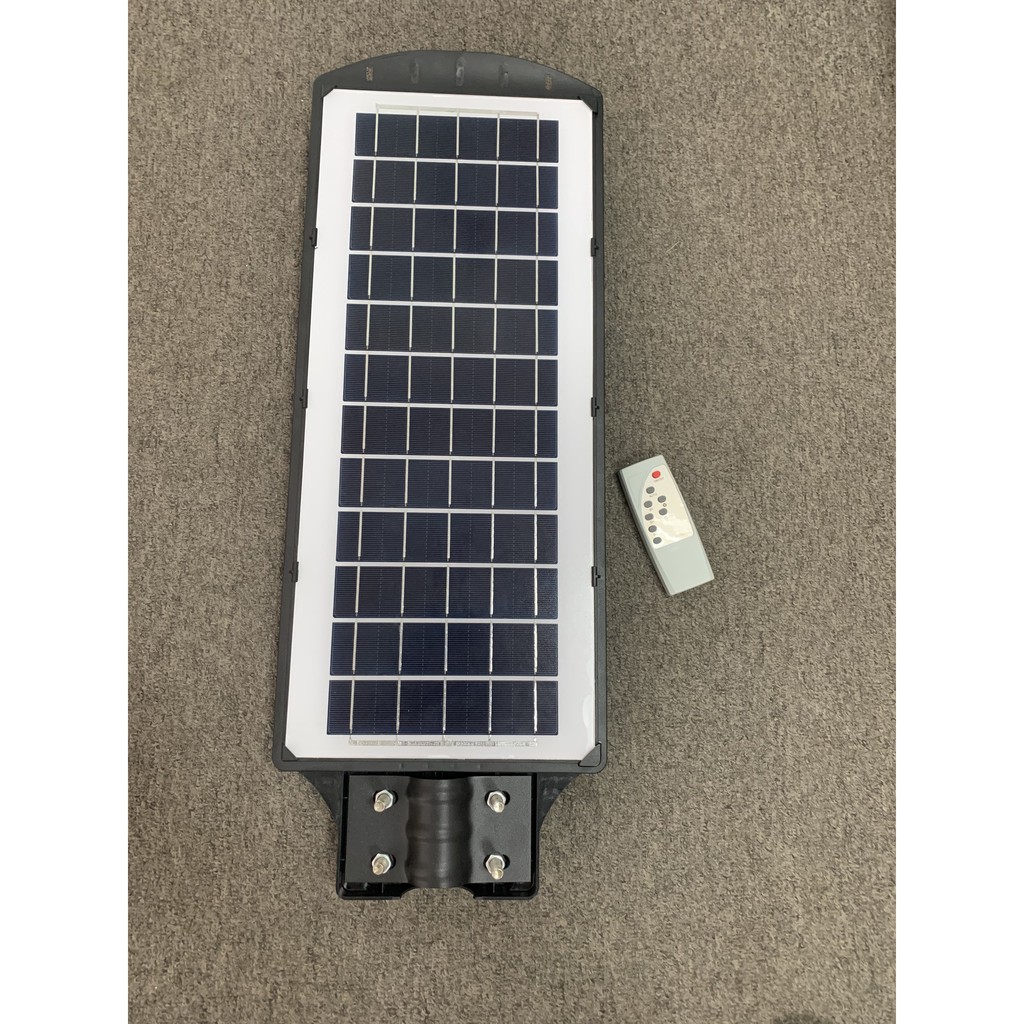 [SIÊU SÁNG ] Bộ đèn đường 100w liền thể năng lượng mặt trời sáng trắng chống nước IP66, Đèn cảm biến thông minh có khiển
