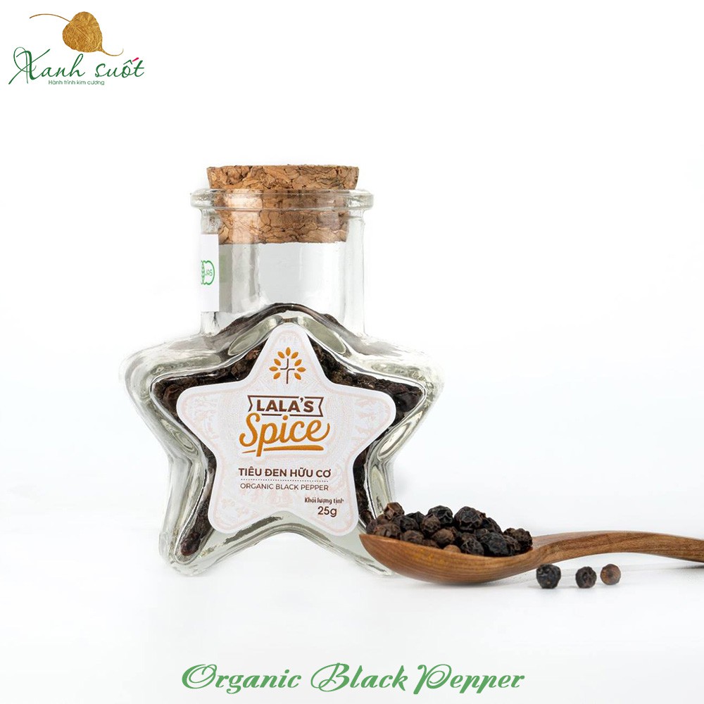 [Lala's Spice] Hạt Tiêu Đen Hữu Cơ - Organic Black Pepper