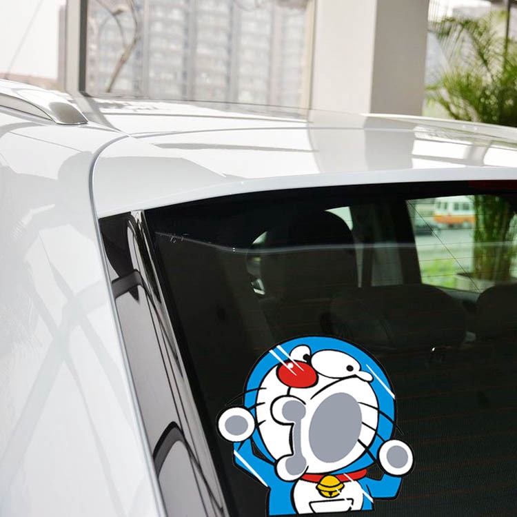 Miếng Dán Trang Trí Xe Hơi Chống Thấm Nước Họa Tiết Hoạt Hình Doraemon